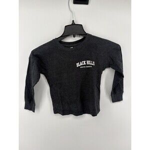 Exist Kids Girls Long Sleeve Black T-Shirt Black Hills South Dakota Size Medium